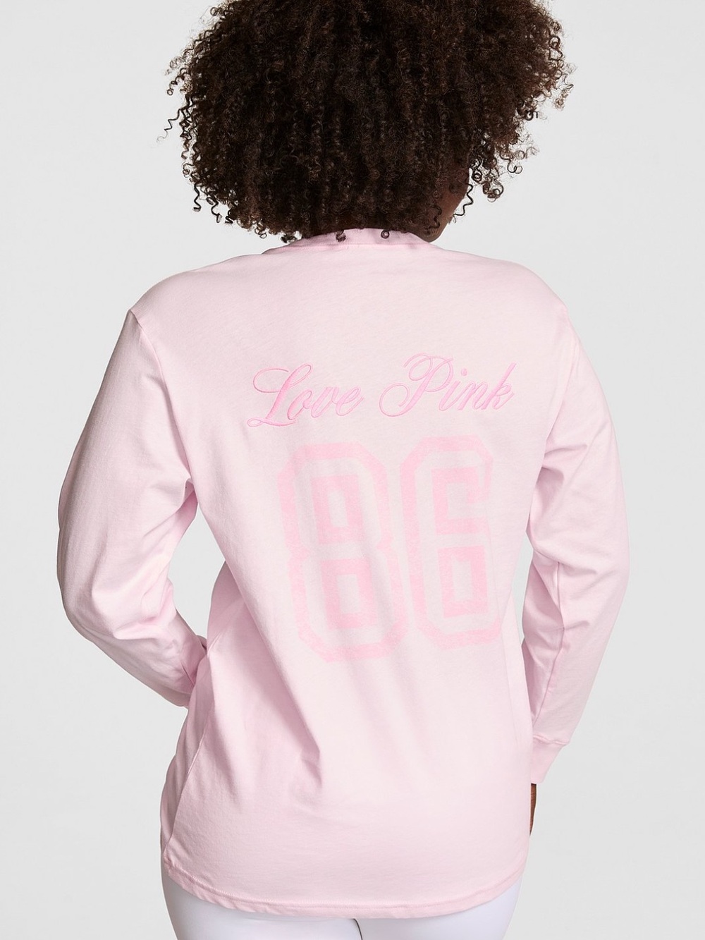 Victoria Secret Long Sleeve Campus Tee NWT M